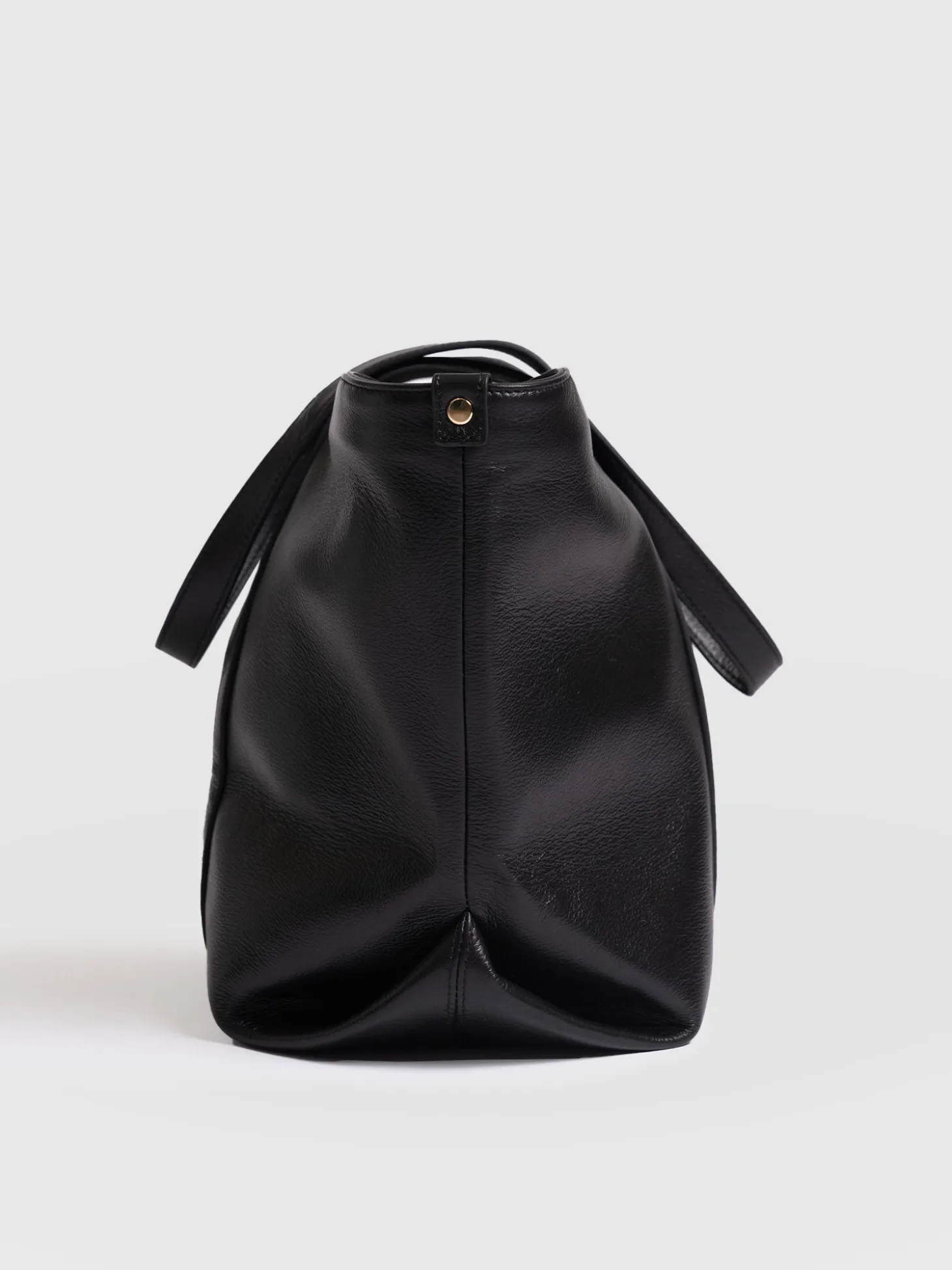 Kara Shopper Bag - Black Leather