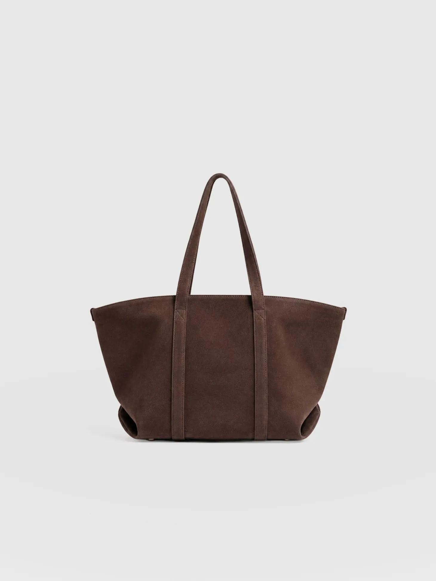 Kara Shopper Bag - Brown Suede