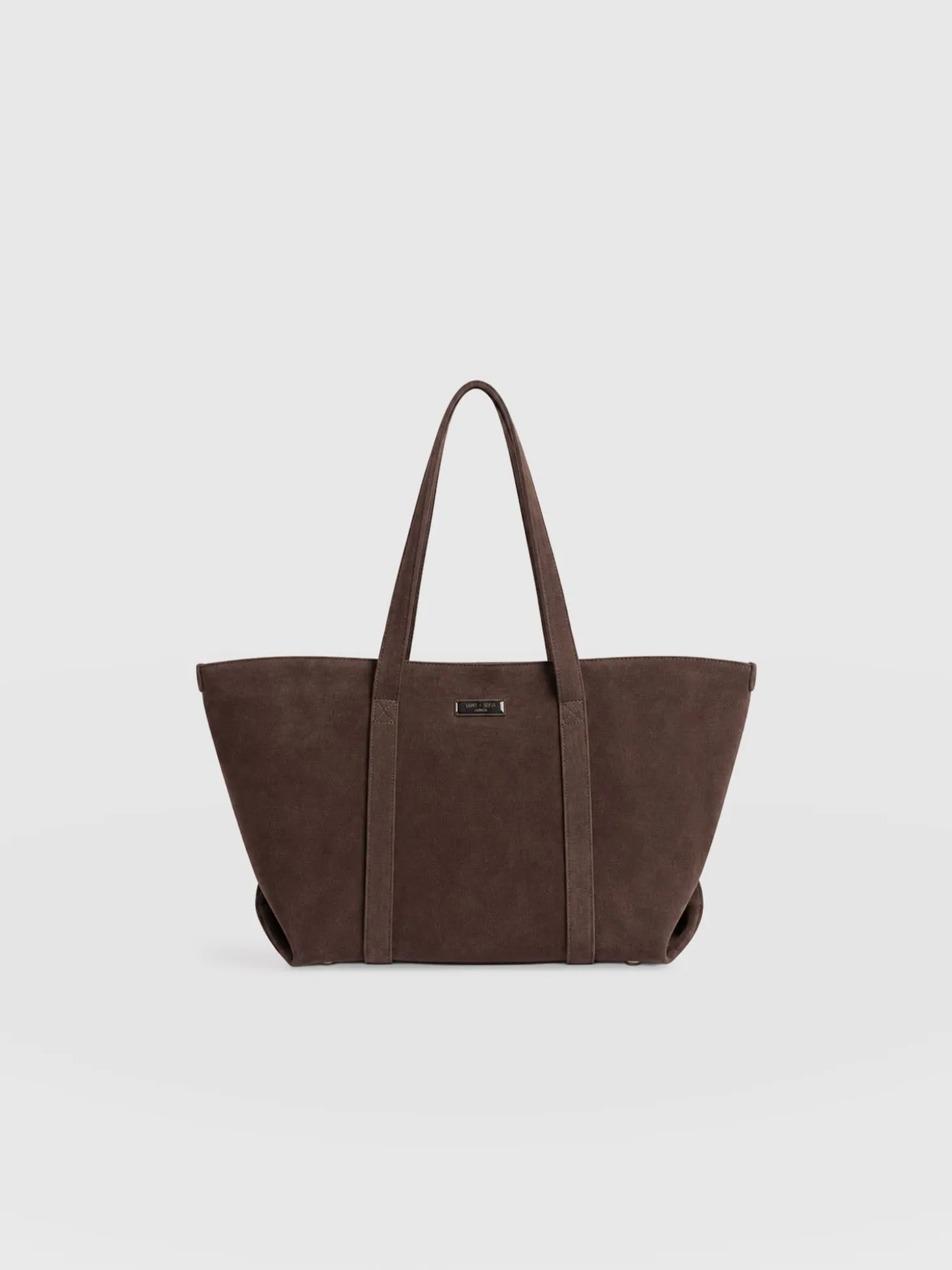 Kara Shopper Bag - Brown Suede
