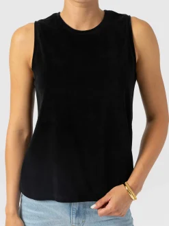 Keller Vest - Black Velvet