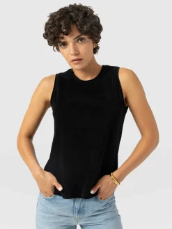Keller Vest - Black Velvet