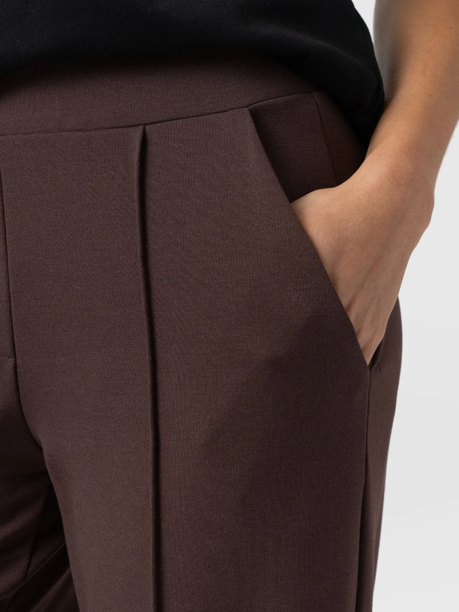 Keller Wide Leg Pant - Brown