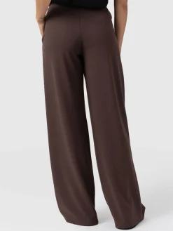 Keller Wide Leg Pant - Brown
