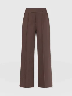 Keller Wide Leg Pant - Brown