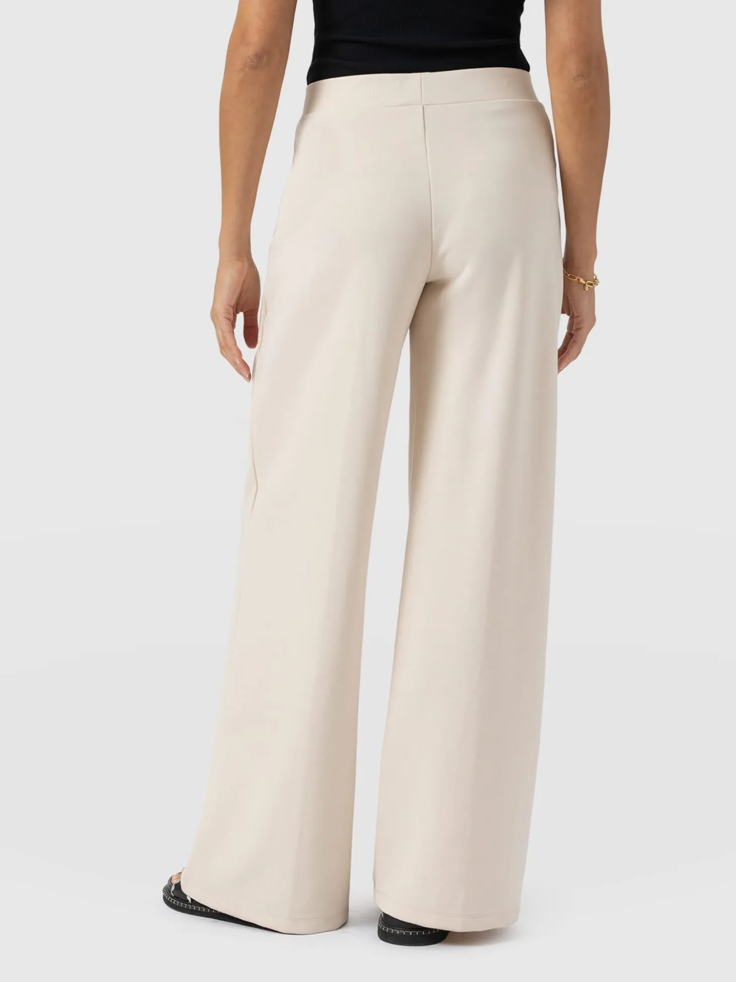 Keller Wide Leg Pant - Cream