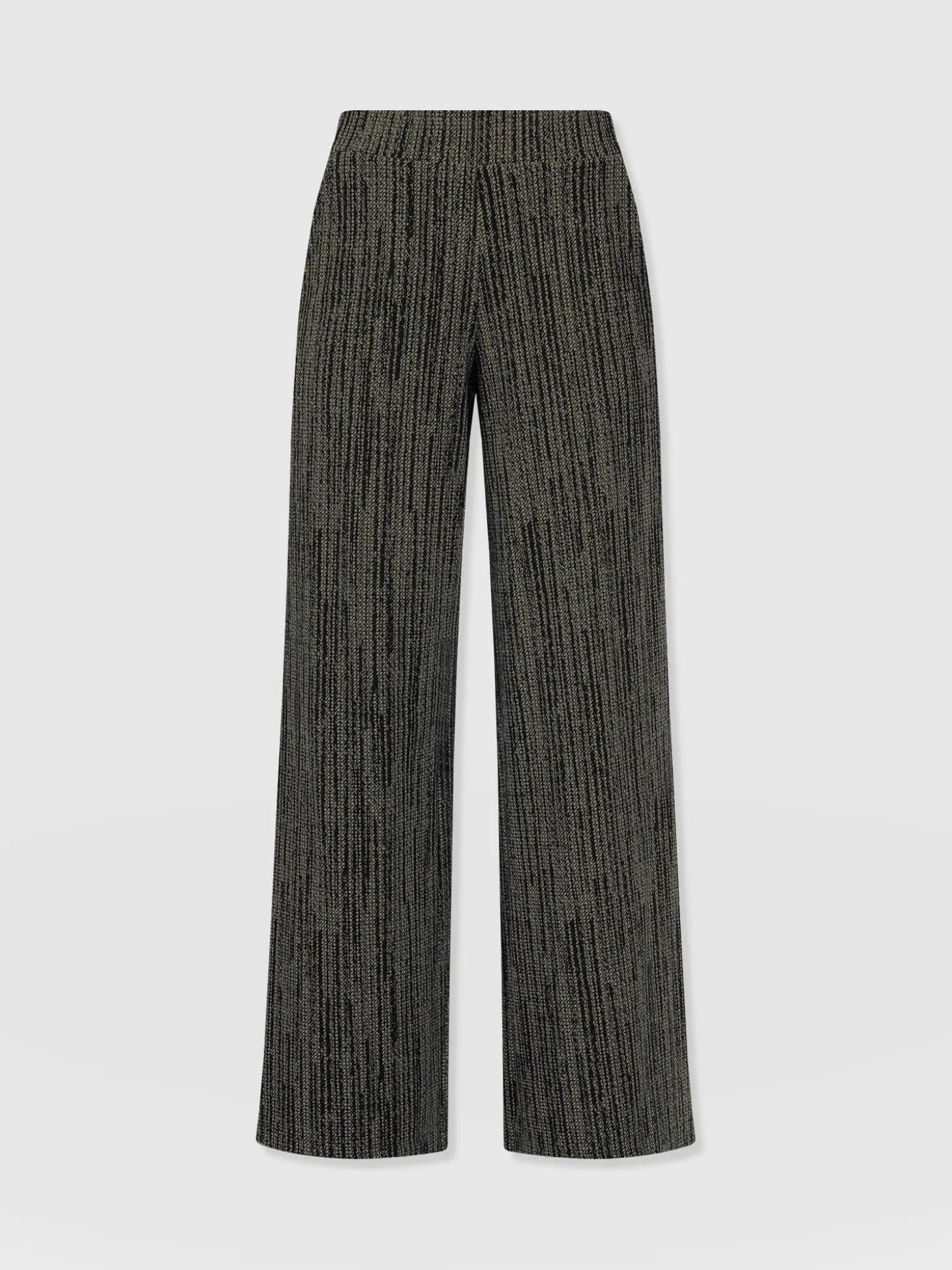 Keller Wide Leg Pant - Green Texture