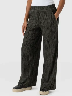 Keller Wide Leg Pant - Green Texture
