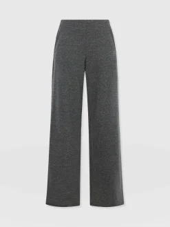 Keller Wide Leg Pant - Grey Twill