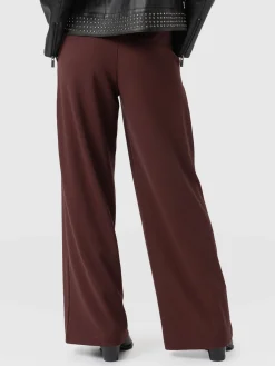 Keller Wide Leg Pant - Maroon