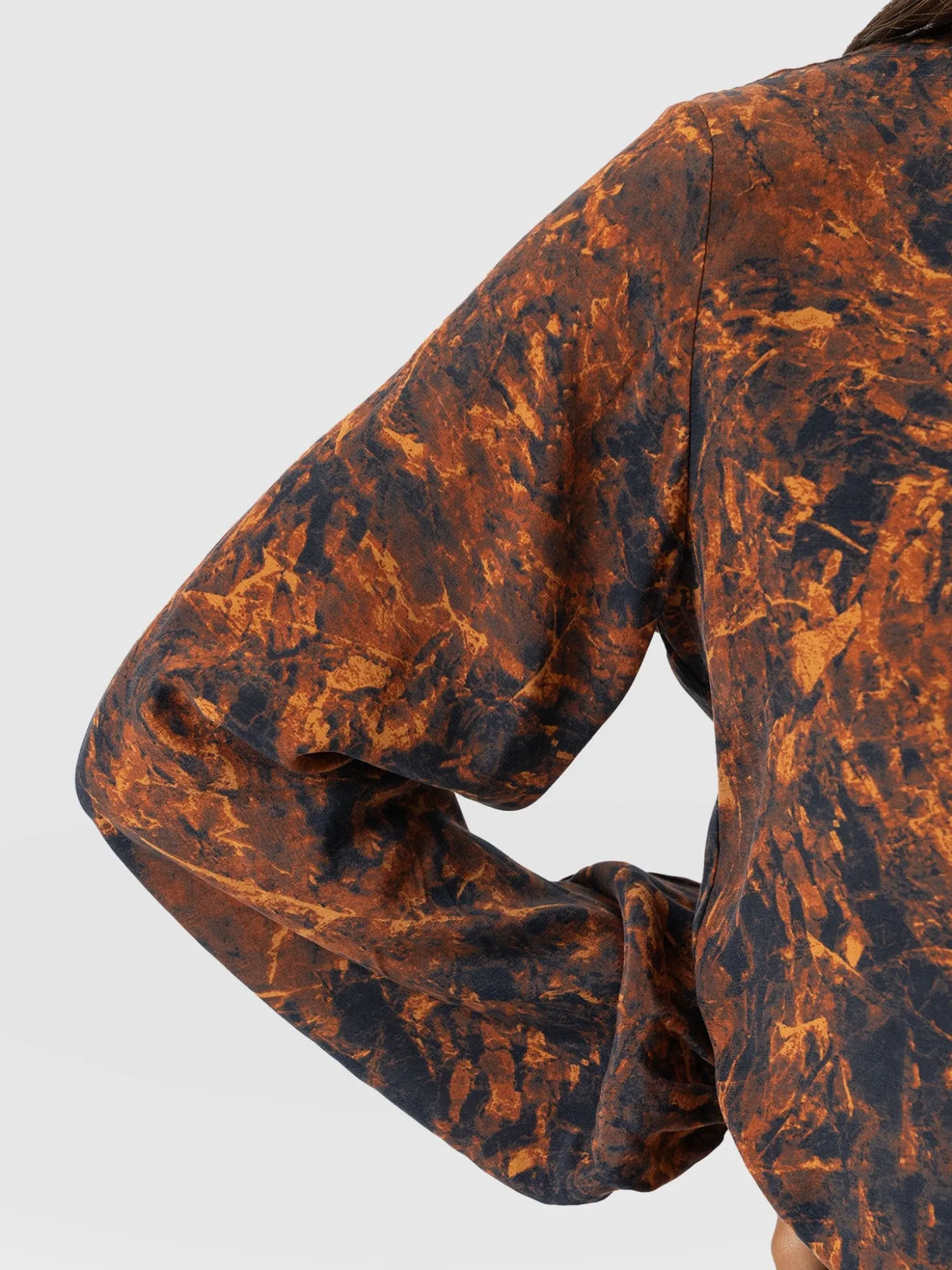 Kristen Blouse - Brown Marble