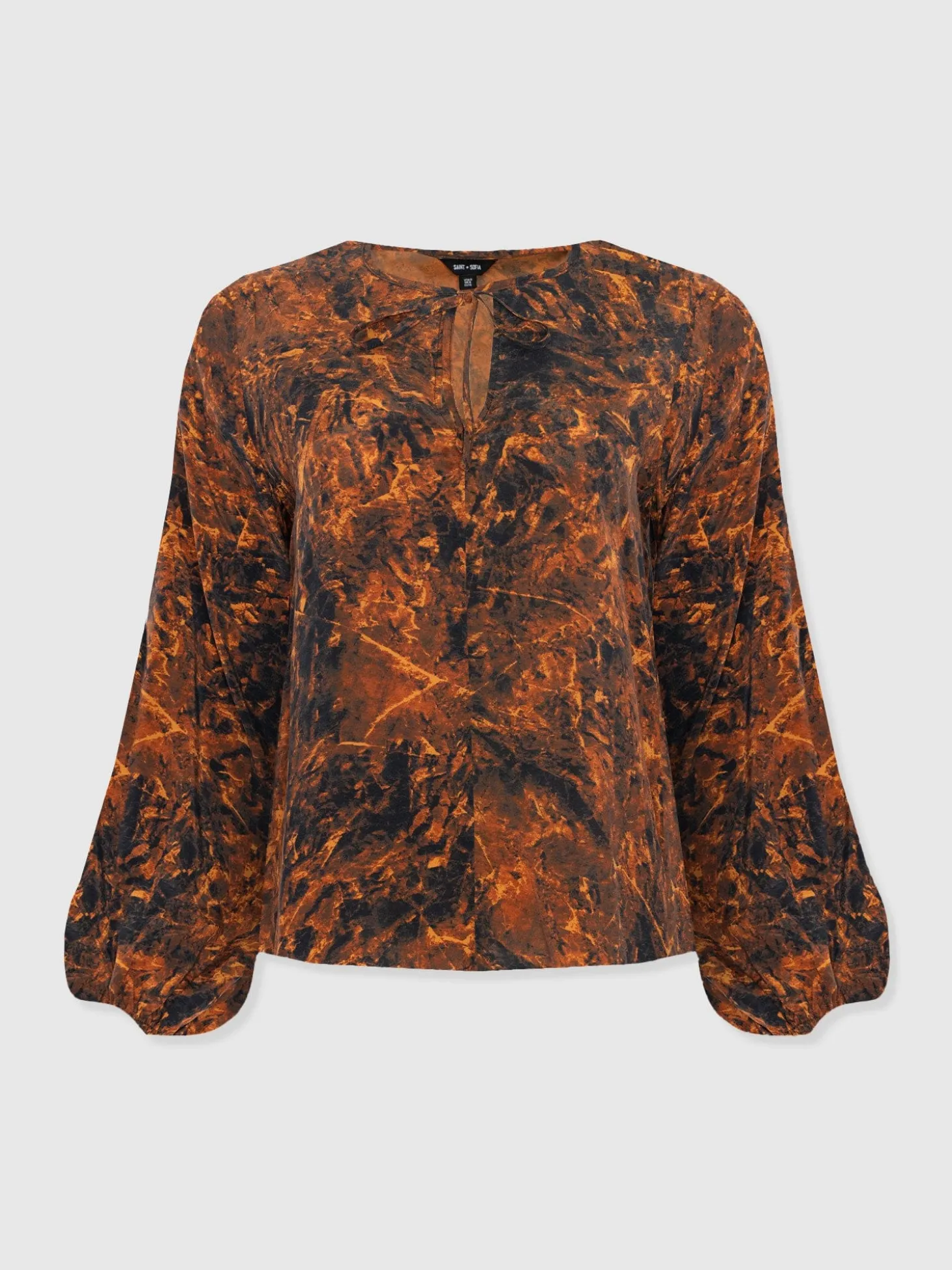 Kristen Blouse - Brown Marble