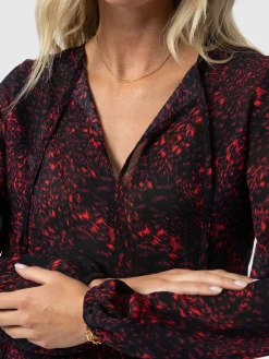 Kristen Blouse - Red Fade Spot