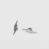 Lightning Earrings - Silver