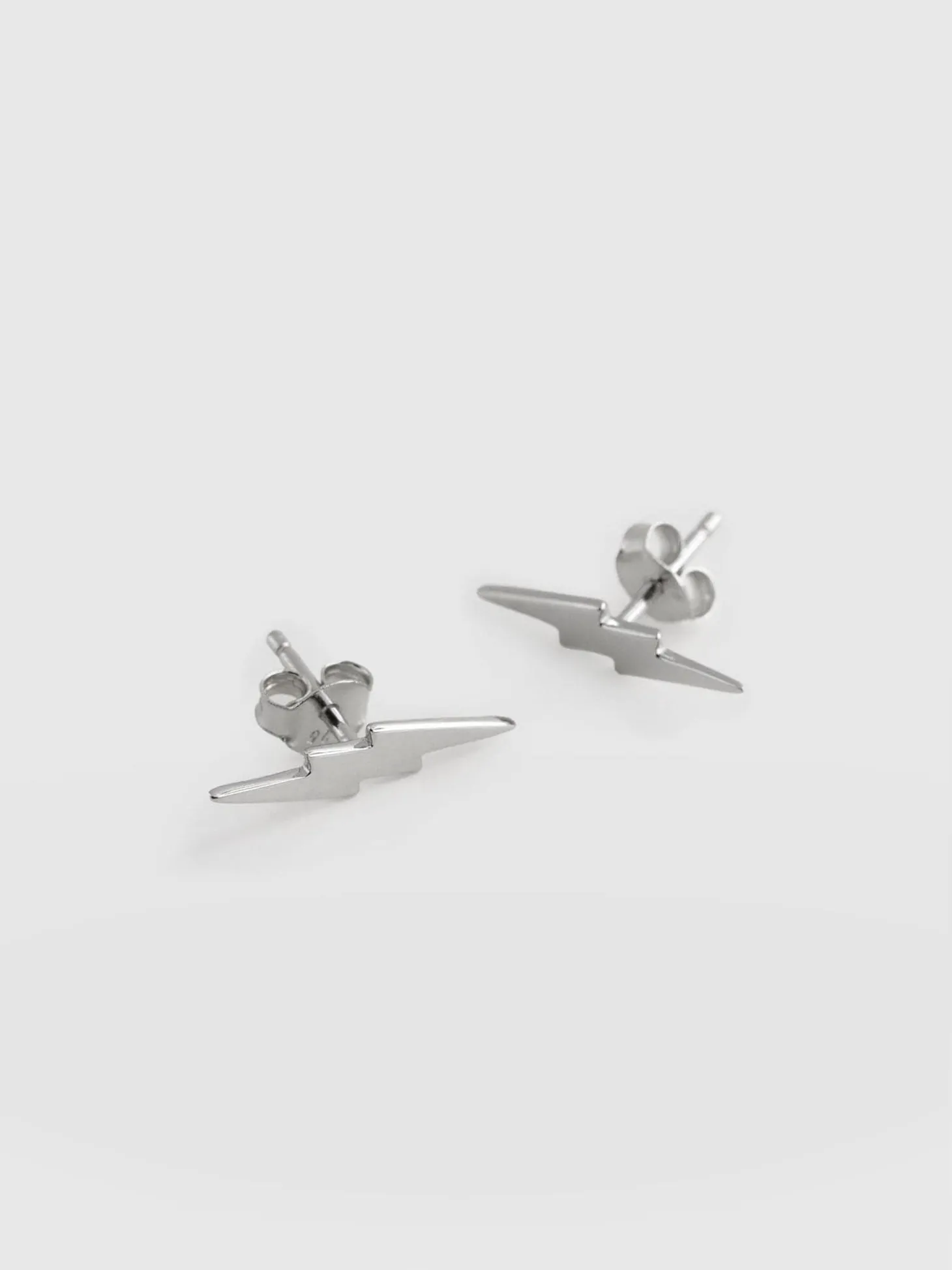 Lightning Earrings - Silver