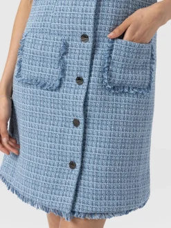 Luther Mini Dress - Pale Blue