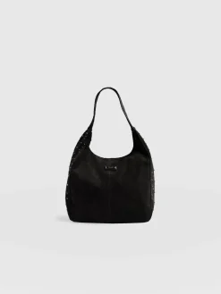 Margot Hobo Shoulder Bag - Black
