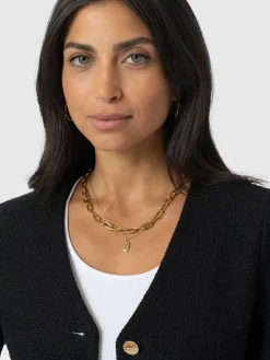 Margot V Neck Jacket - Black