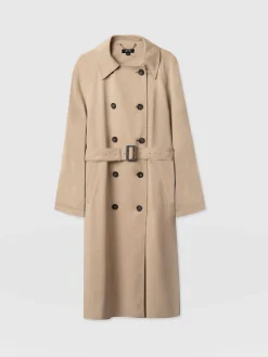 Marion Double Breasted Trench - Beige