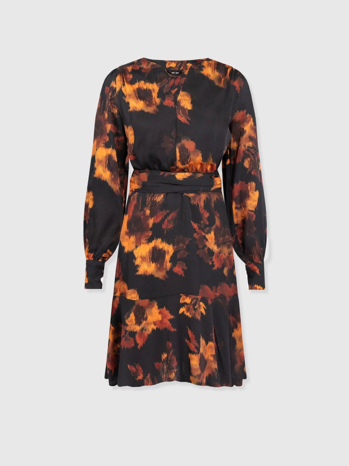 Mini Adaline Zip Up Dress - Autumn Floral