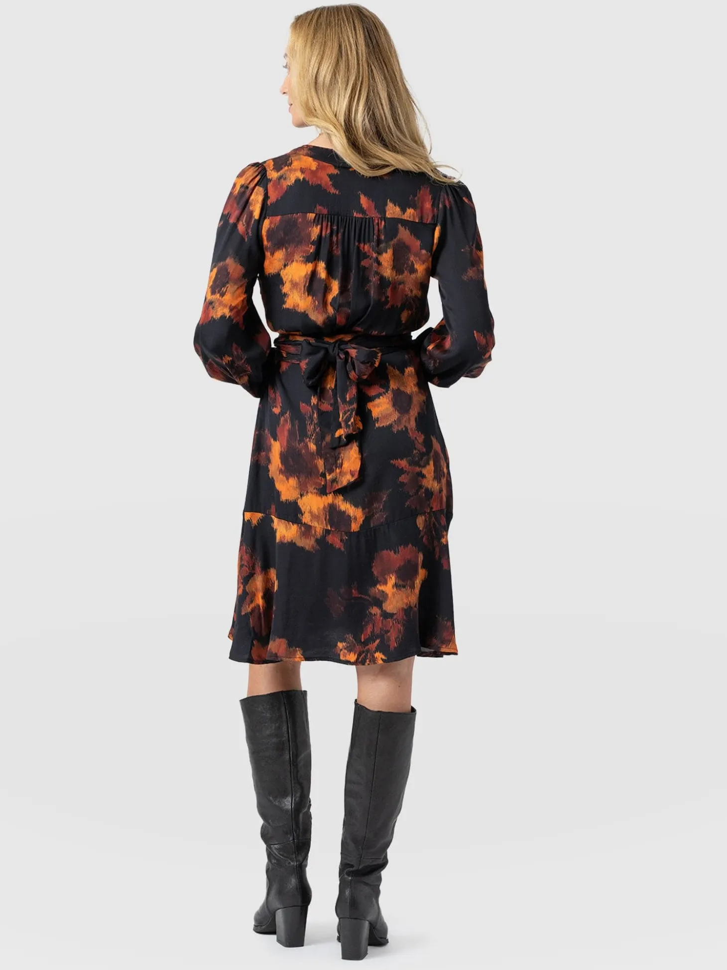 Mini Adaline Zip Up Dress - Autumn Floral