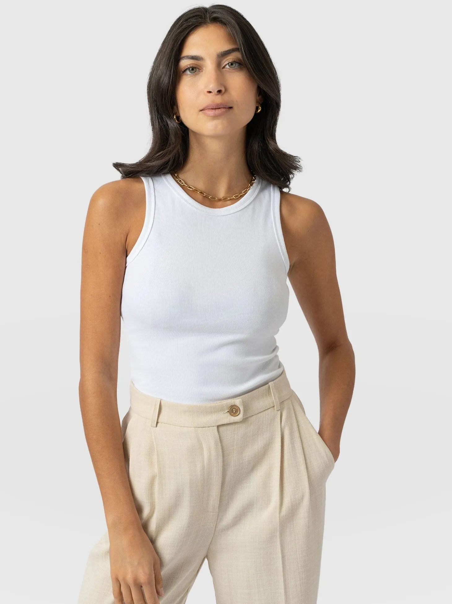 Nova Racer Vest - White