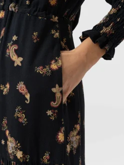 Olivia Zip Up Dress - Highland Paisley