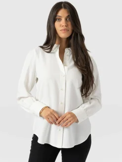 Paxton Pussybow Blouse - Cream