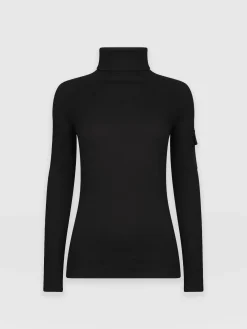 Pocket Turtle Neck - Black