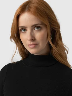 Pocket Turtle Neck - Black