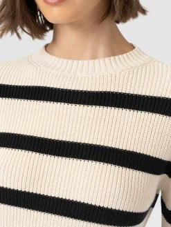 Remy Crop Sweater - Stripe