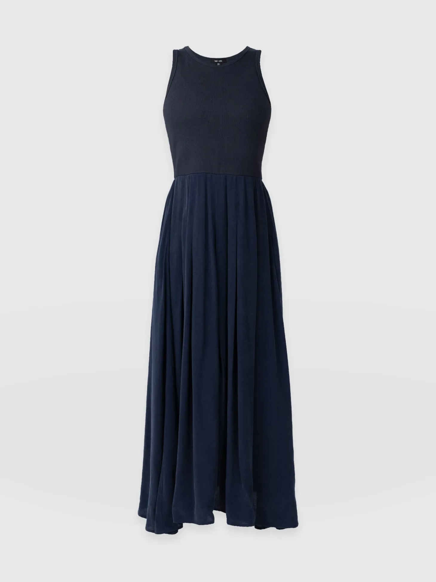 Renee Contrast Dress - Navy