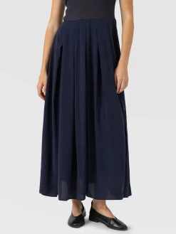 Renee Contrast Dress - Navy