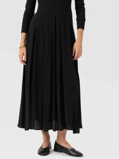 Renee Contrast Long Sleeve Dress - Black