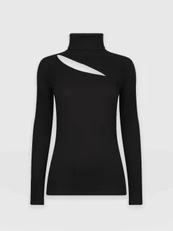 Reveal Turtle Neck - Black