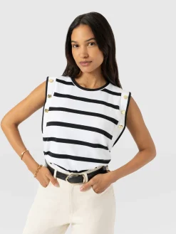 Rowan Tee - Black Stripe