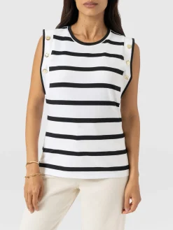 Rowan Tee - Black Stripe