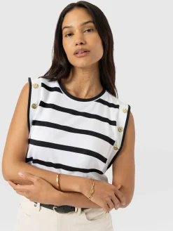 Rowan Tee - Black Stripe