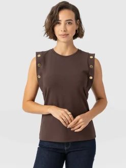 Rowan Tee - Brown - Molten