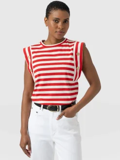 Rowan Tee - Red Stripe