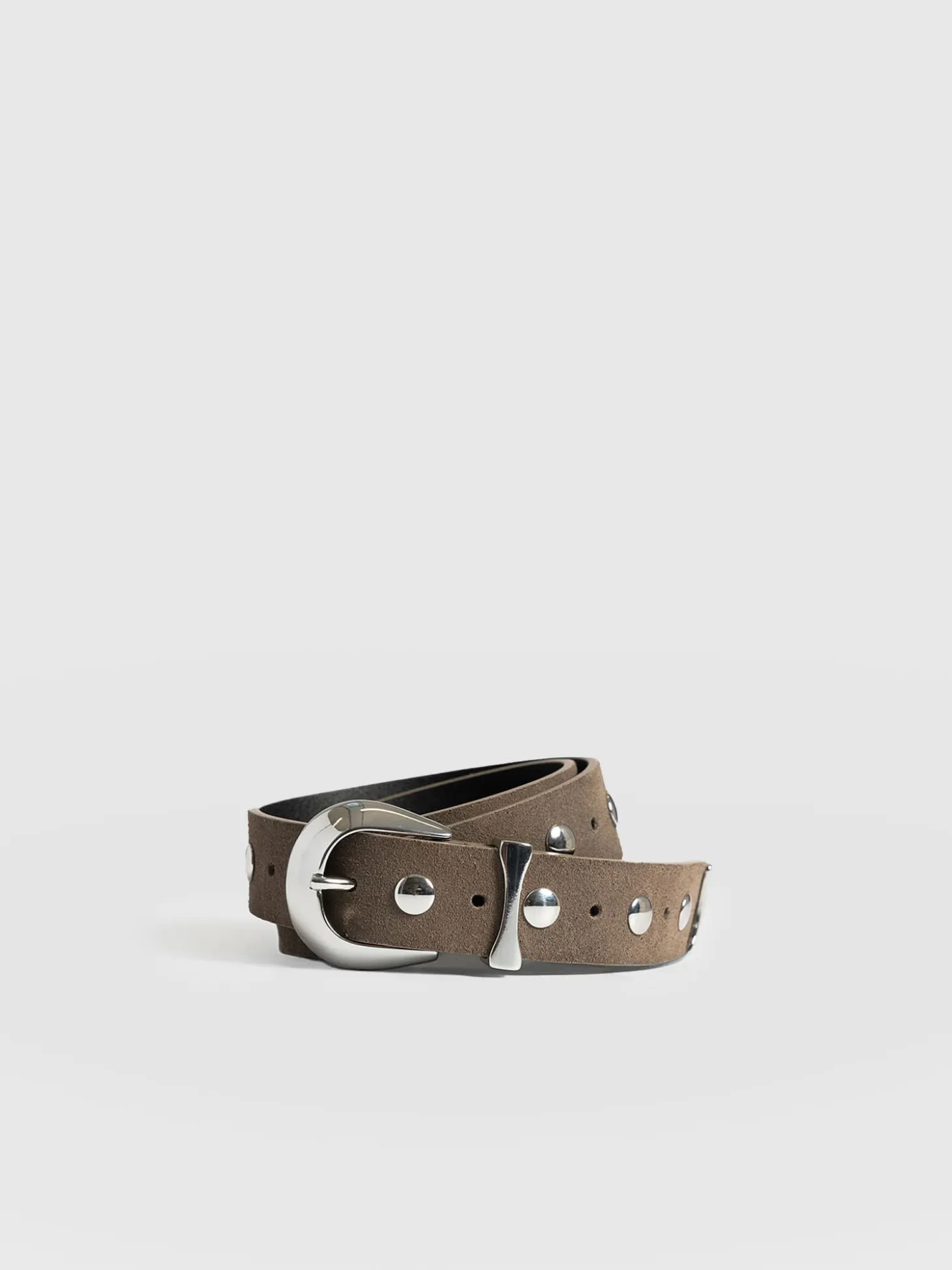 Roxie Studded Belt - Taupe