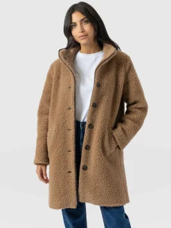 Rumer Teddy Coat - Camel