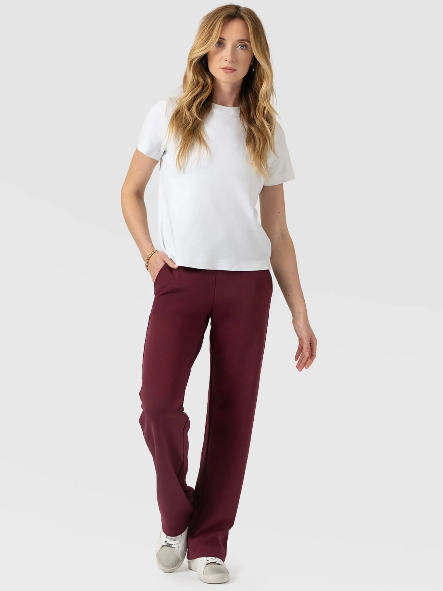 Runway Pant - Burgundy