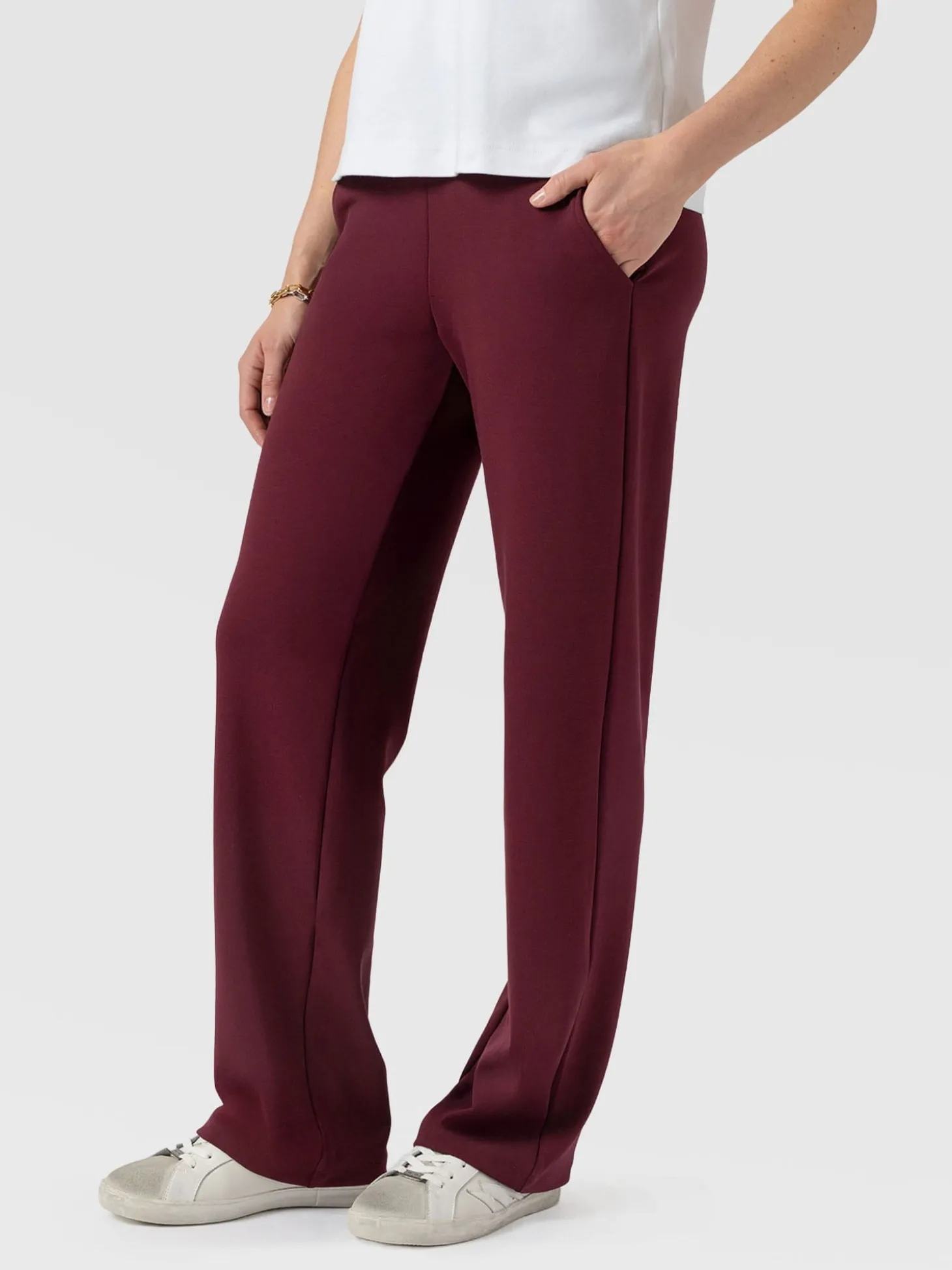 Runway Pant - Burgundy