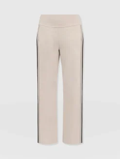 Runway Pant - Light Beige Stripe