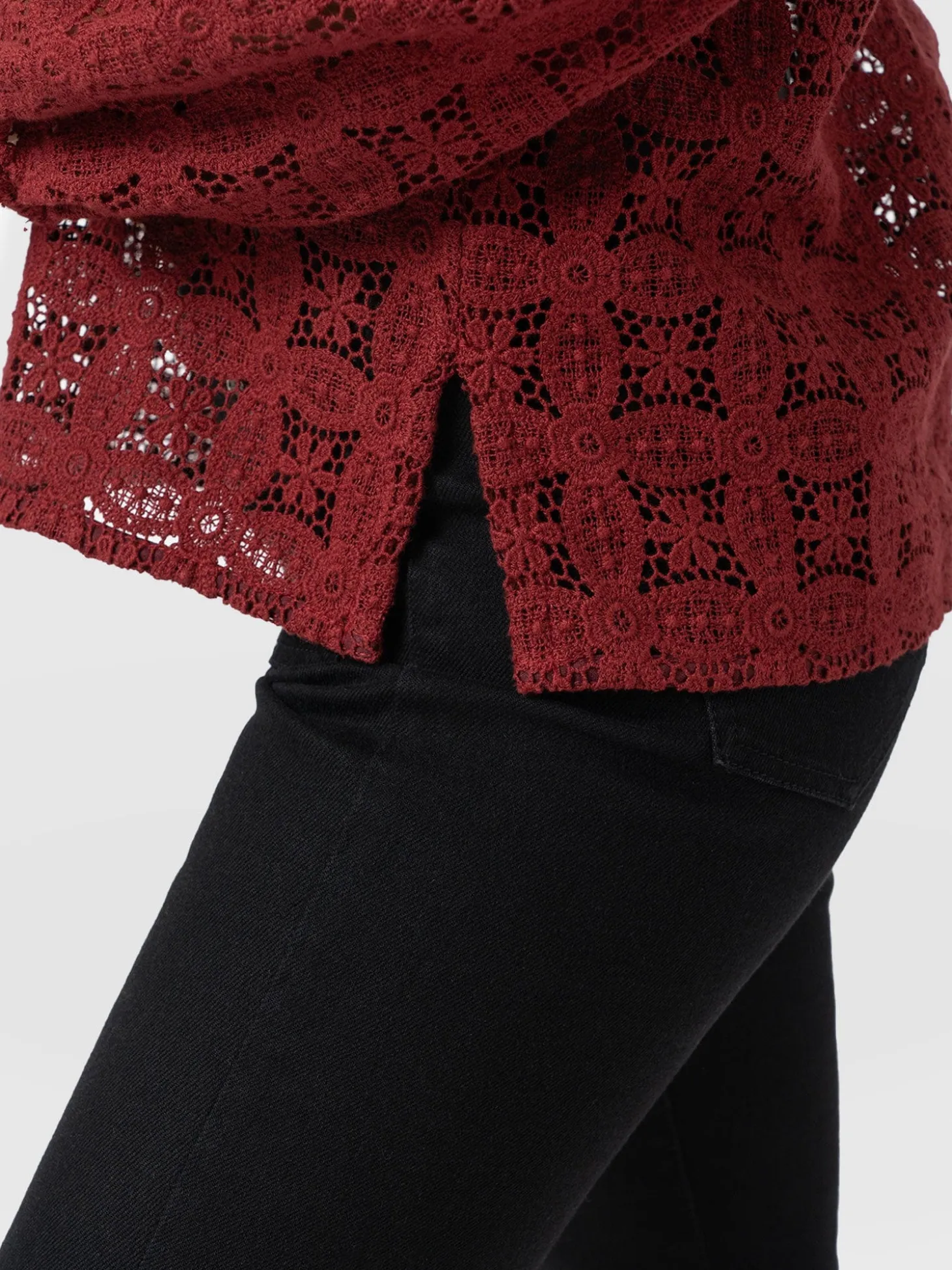 Sadie Blouse - Burgundy
