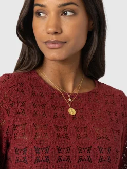 Sadie Blouse - Burgundy