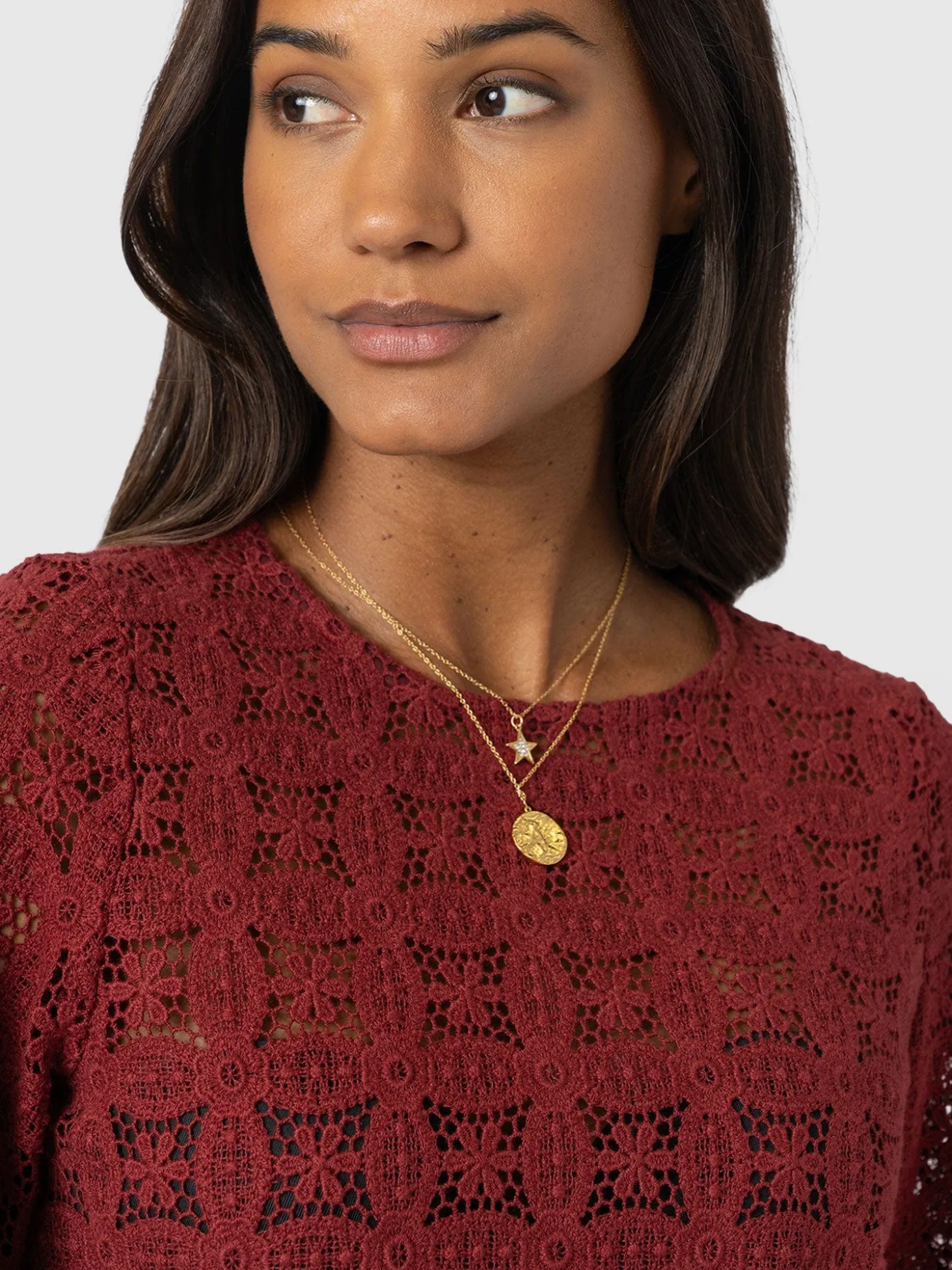 Sadie Blouse - Burgundy