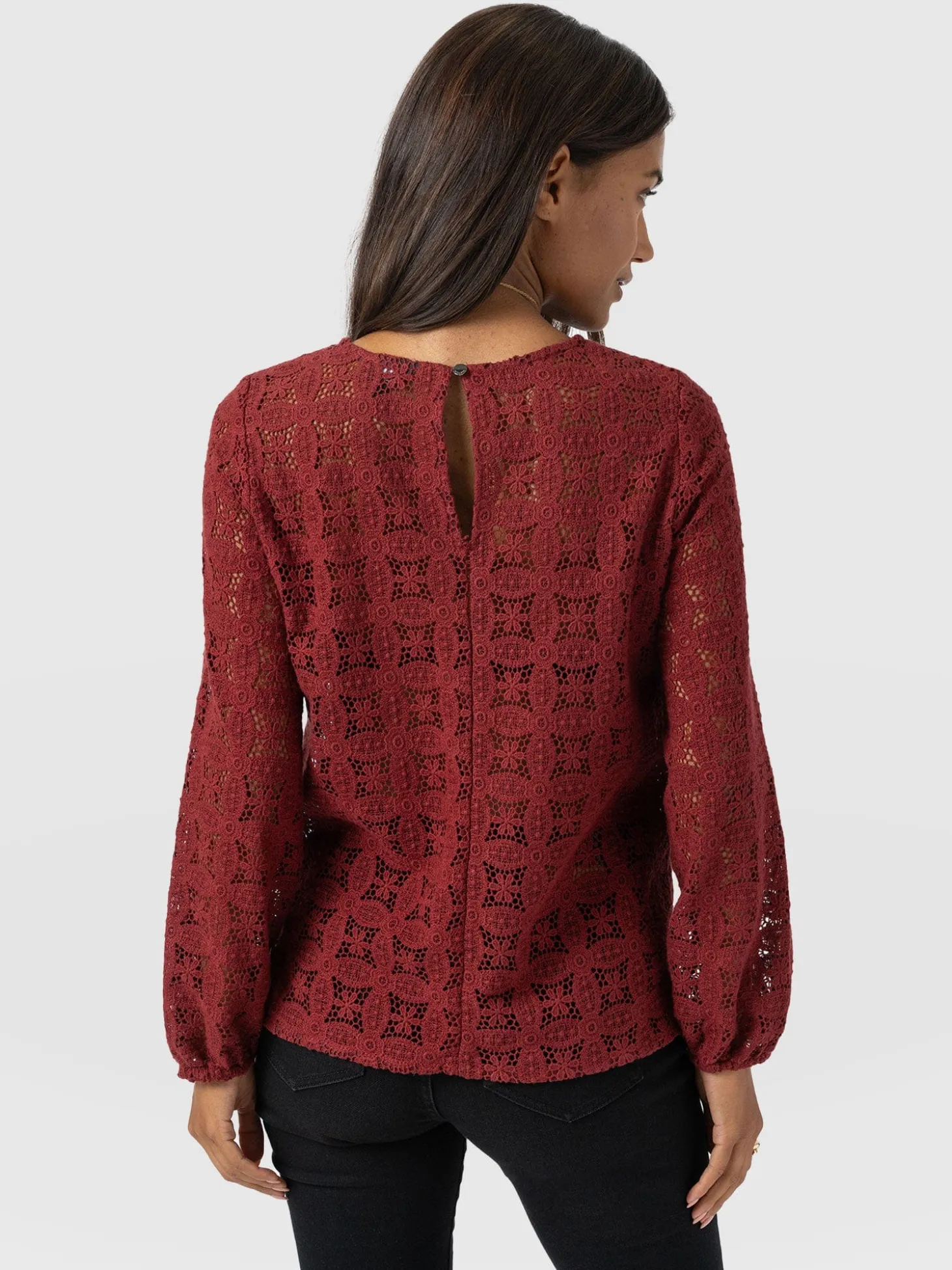 Sadie Blouse - Burgundy