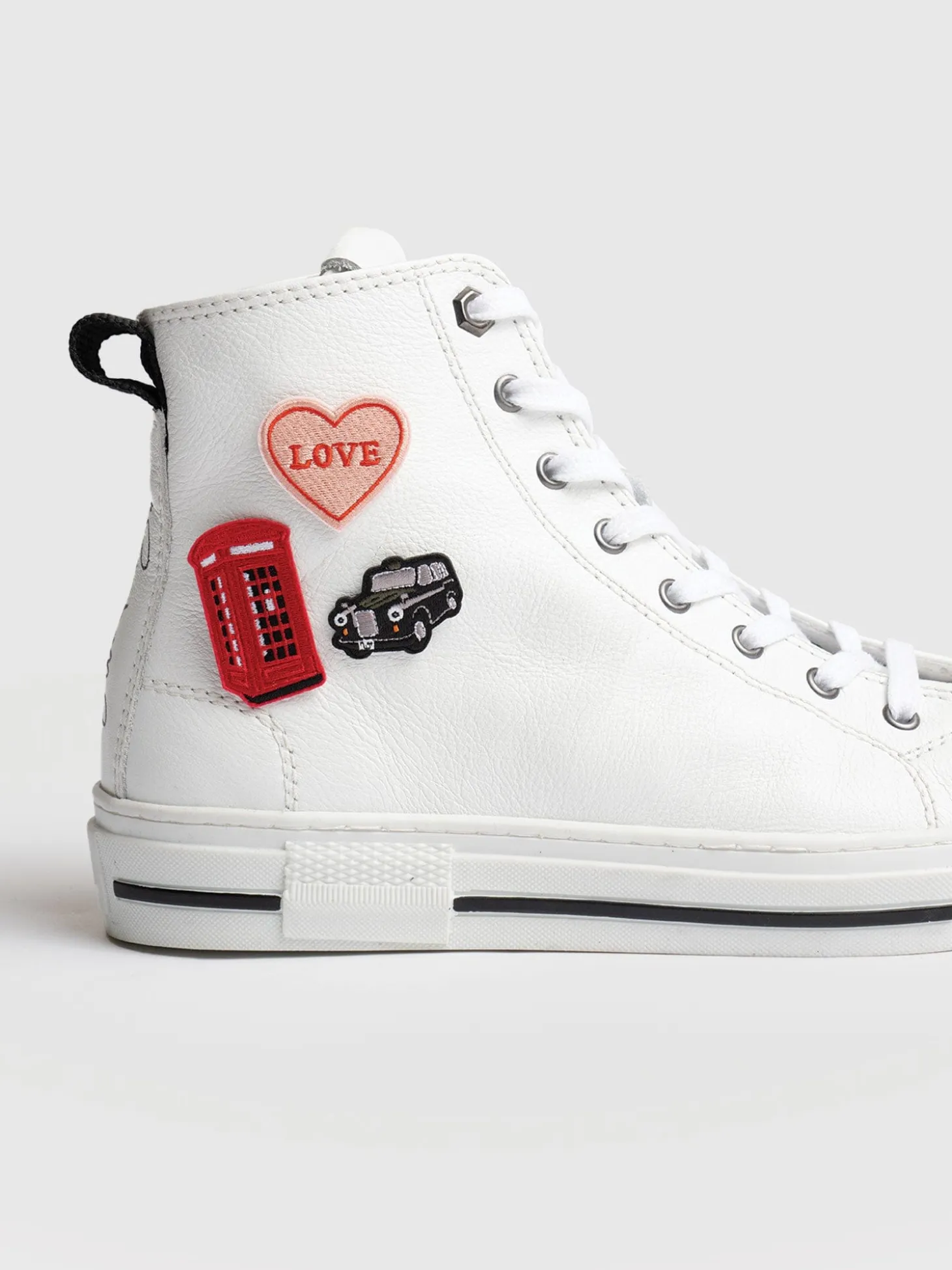 Skye High Top Sneaker - White
