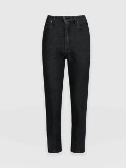 Slim Mom Jeans - Black